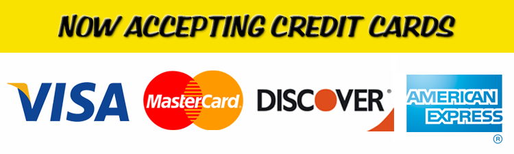 Credit Cards Accepted